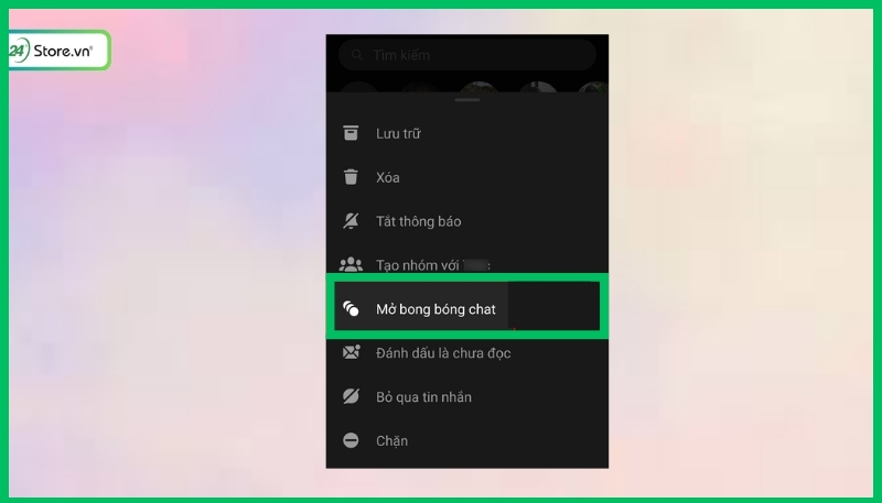 Cách sửa lỗi không thấy tùy chọn bong bóng chat trên Messenger 2