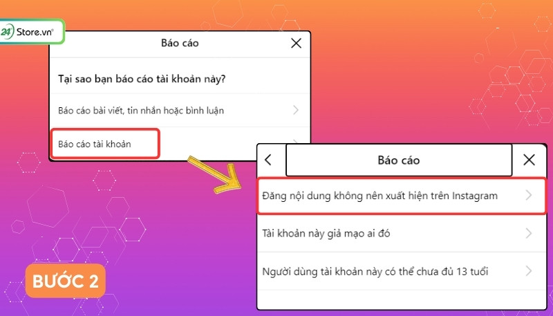 block trên instagram