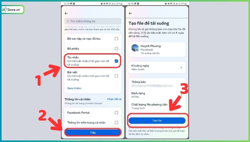Cách khôi phục tin nhắn đã xóa vĩnh viễn trên Messenger