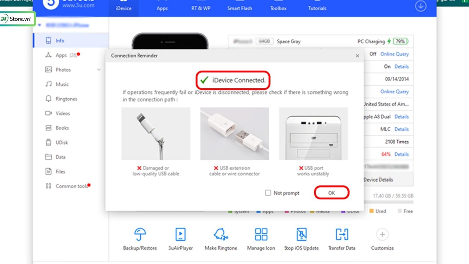cách kiểm tra iPhone cũ