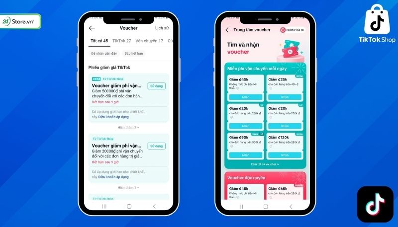 Cách lấy mã giảm giá TikTok Shop ở mục đề xuất