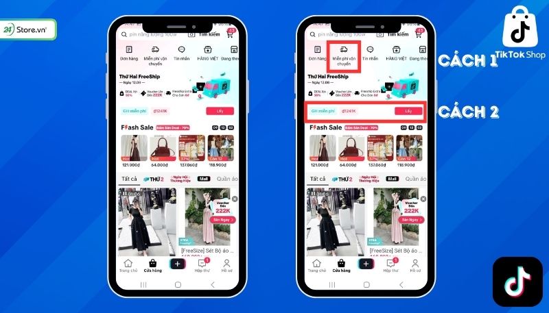 Cách lấy mã giảm giá TikTok Shop: Săn mã tại trung tâm Voucher