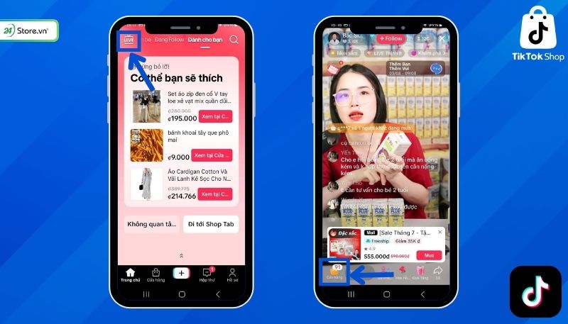 Cách lấy mã giảm giá TikTok tại giỏ hàng livestream