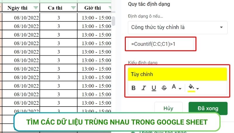 lọc dữ liệu trùng