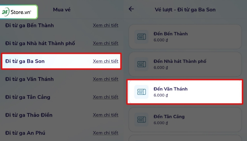 mua vé metro online