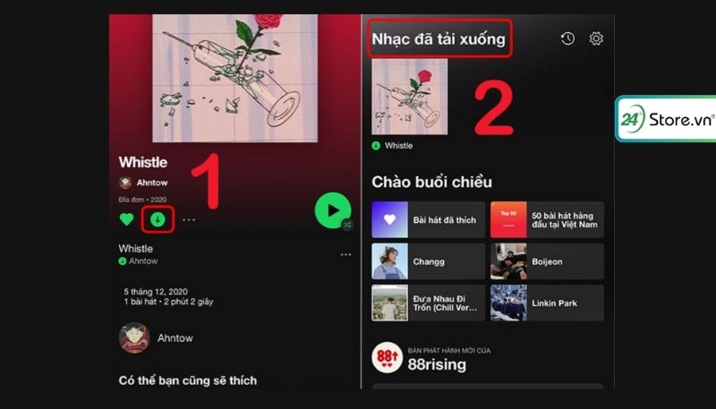 Cách tải nhạc trên Spotify về điện thoại 2