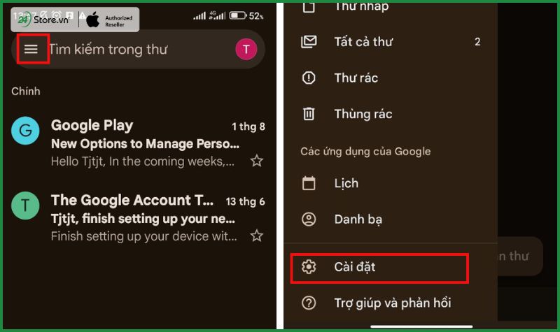 cách tạo chữ ký trong gmail trên điện thoại