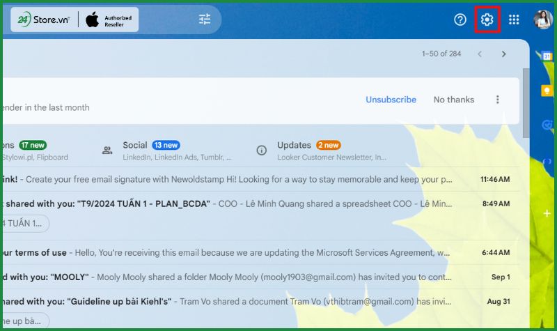 cách tạo chữ ký trong gmail trên máy tính