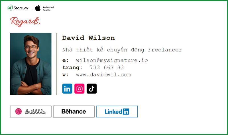 mẫu chữ ký email