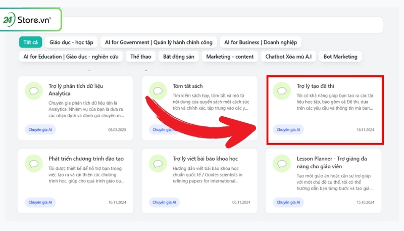 Cách tạo đề thi bằng AI trên máy tính