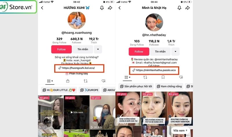 cách gắn link bio trên tiktok