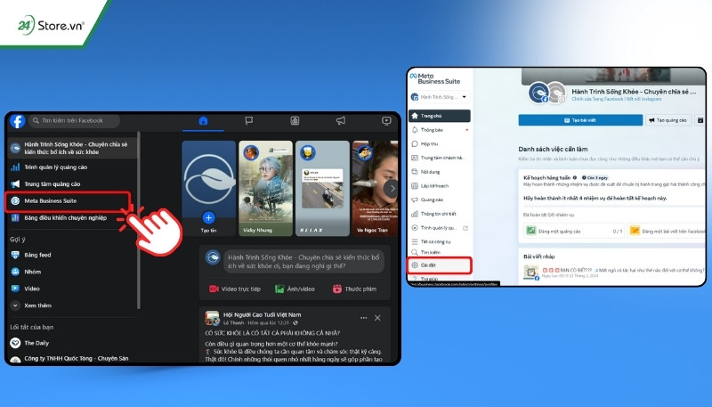 Cách thêm người quản lý Fanpage trên Meta Business Suite