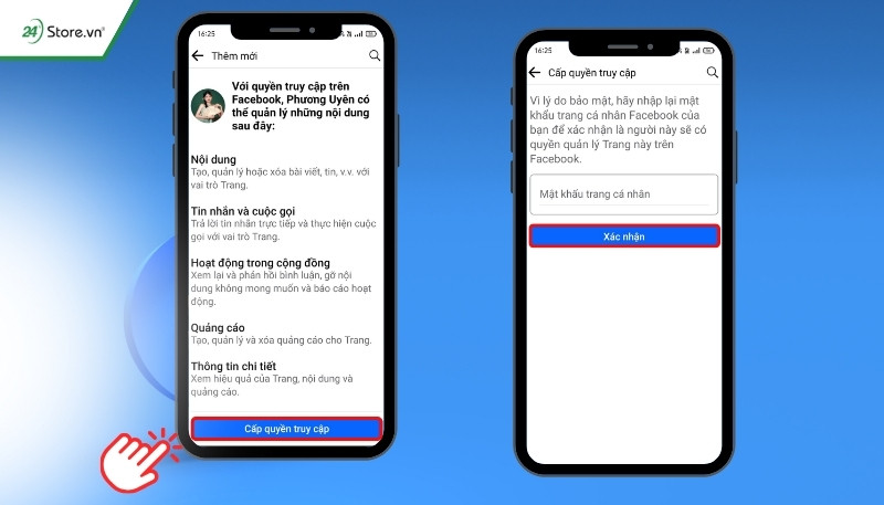 thêm người quản lý cho page facebook