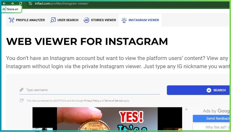 Cách xem tài khoản riêng tư Instagram bằng công cụ 