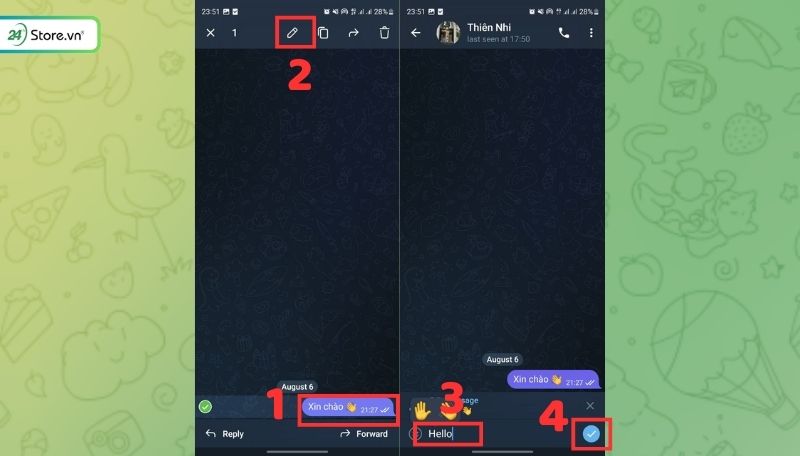 Cách xóa tin nhắn trên Telegram