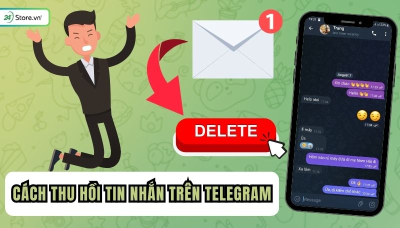 Cách thu hồi tin nhắn trên Telegram