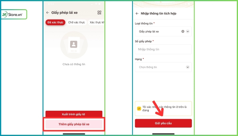 cách tích hợp giấy phép lái xe vào vneid