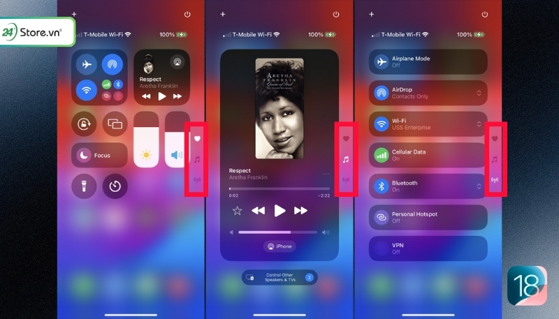 Cách điều chỉnh Control Center trên iOS 18 thêm nút mới