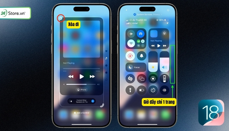 Cách cài Control Center về như cũ trên iOS 18