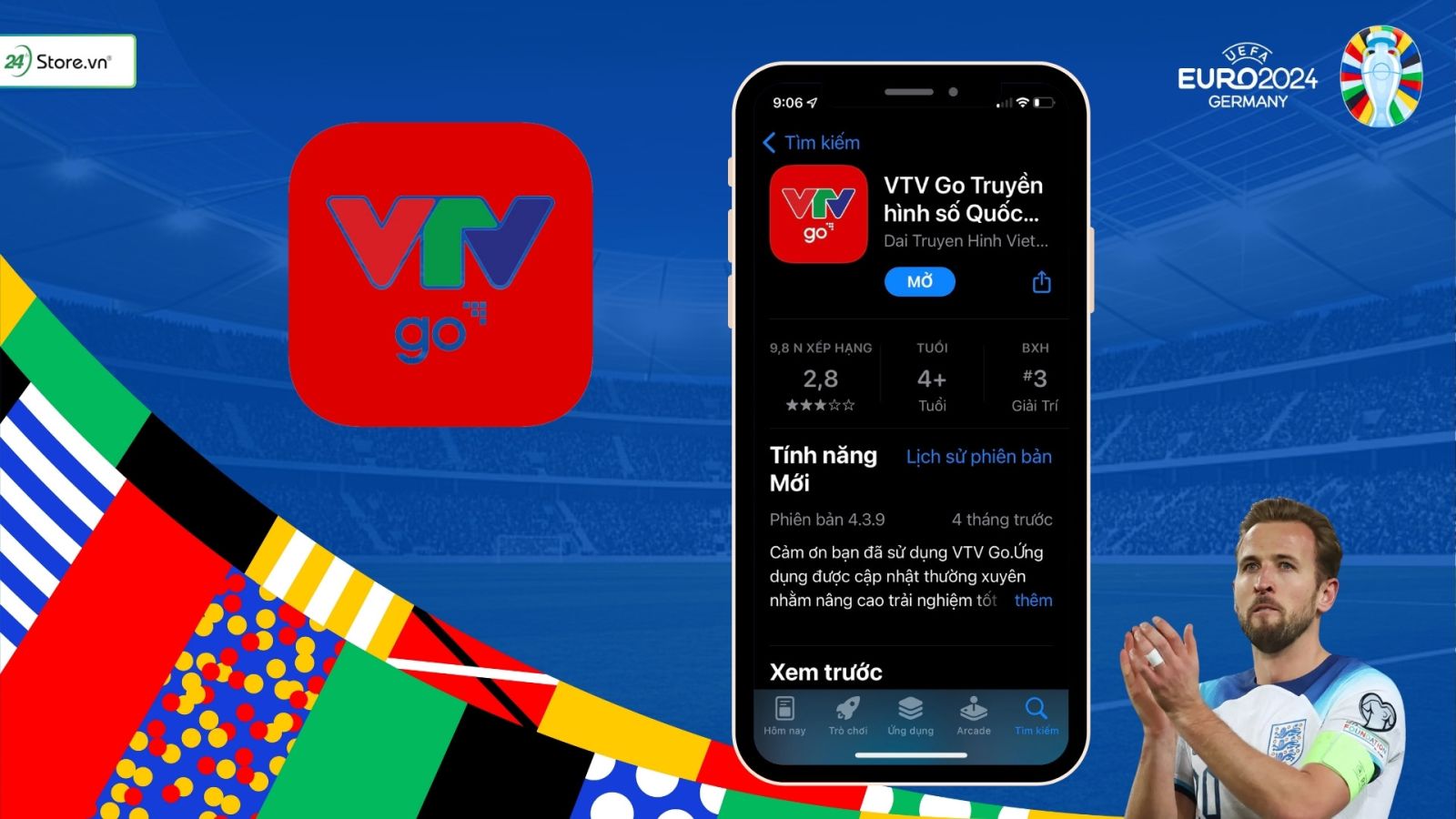 cách xem euro 2024 miễn phí