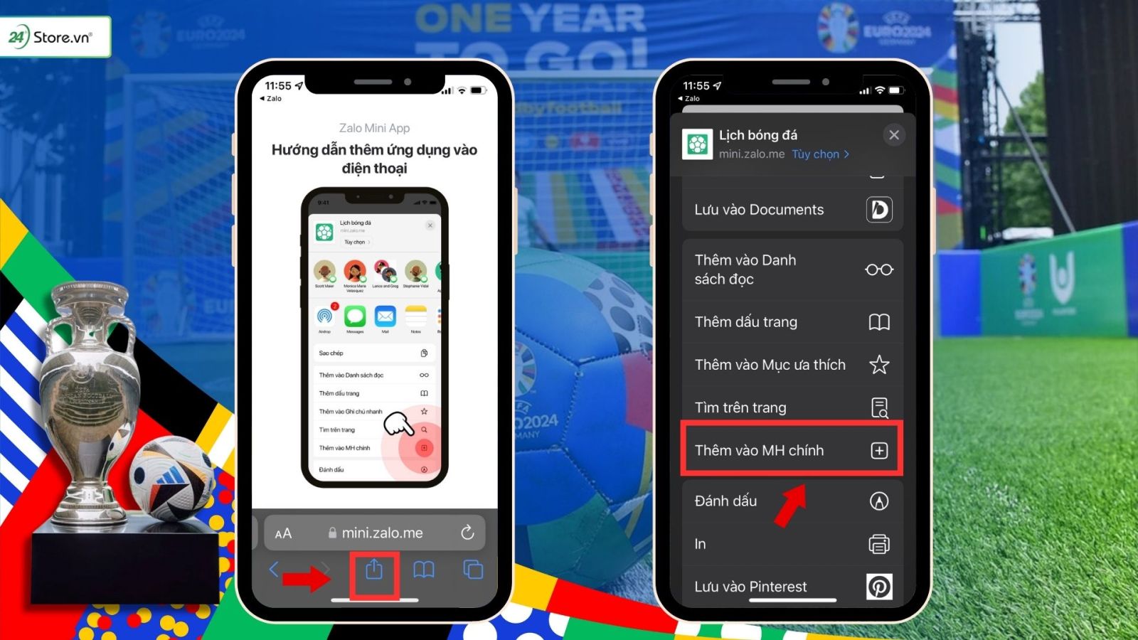 cách xem lịch bóng đá trên zalo