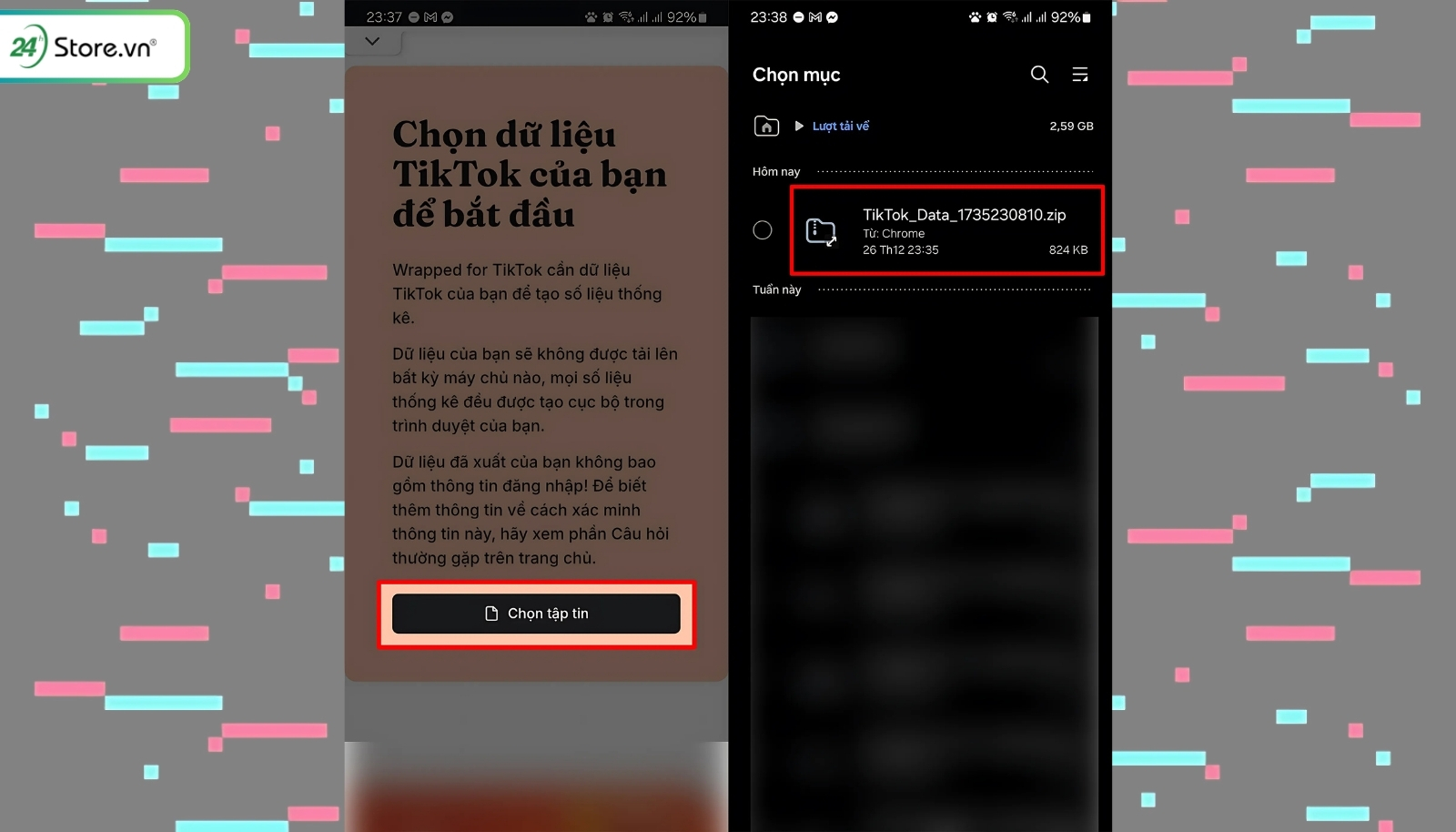 Cách xem Tiktok Wrapped trên Android