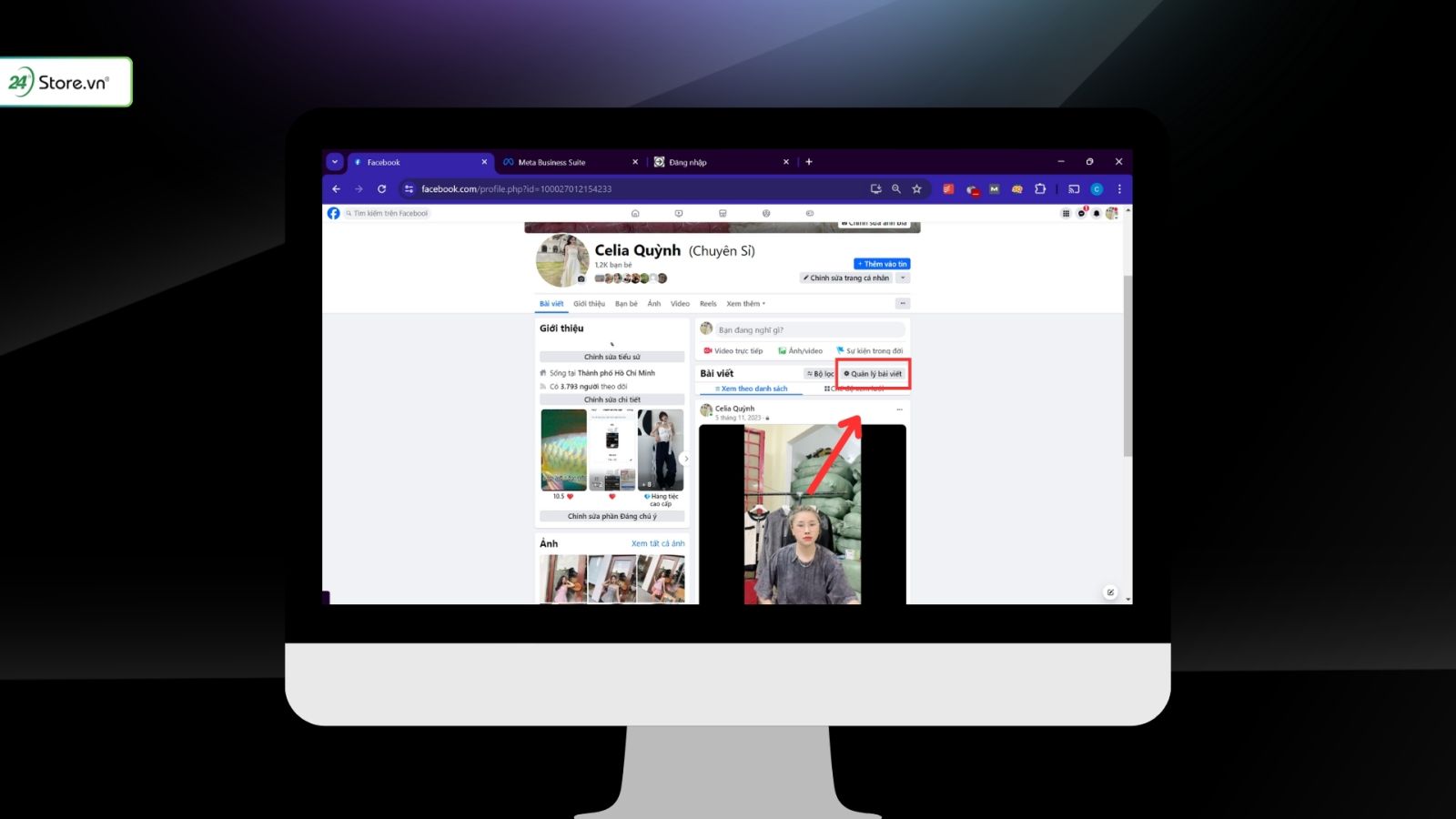 cách xóa bài viết trên Facebook trên máy tính