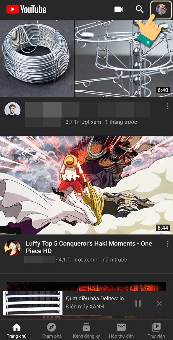 cách xóa lịch sử tìm kiếm trên youtube