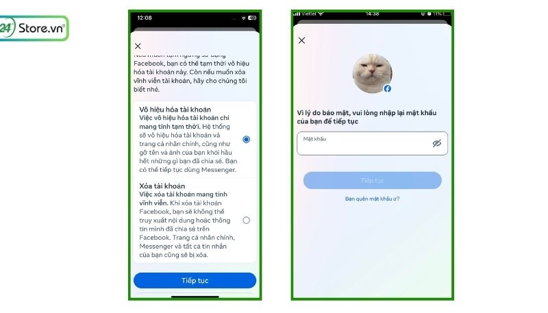 Cách xóa tài khoản facebook trên iphone