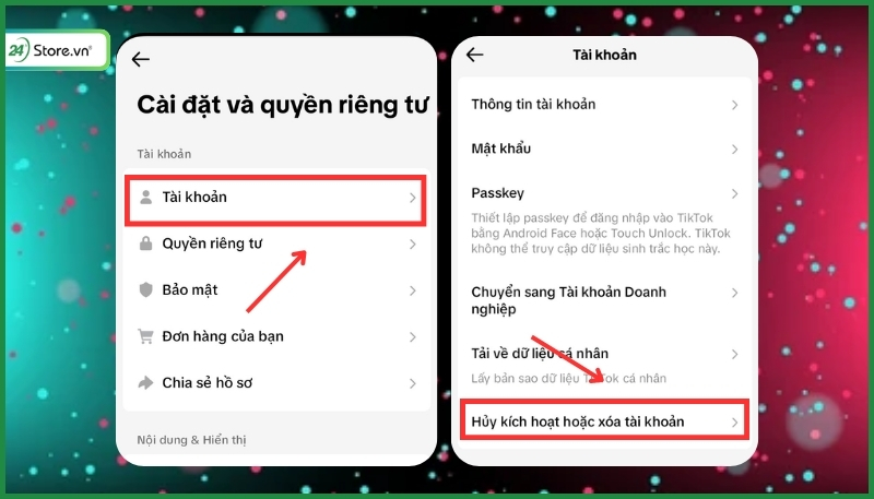Cách xóa tài khoản TikTok trên điện thoại đơn giản
