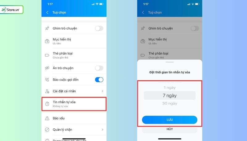 Cách thu hồi, xóa tin nhắn Zalo sau 1 ngày cực ĐƠN GIẢN