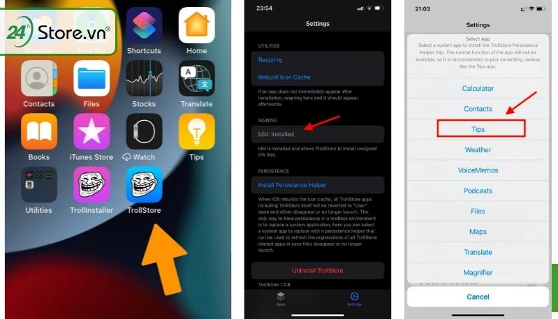 cài đặt file ipa trực tiếp trên iphone 