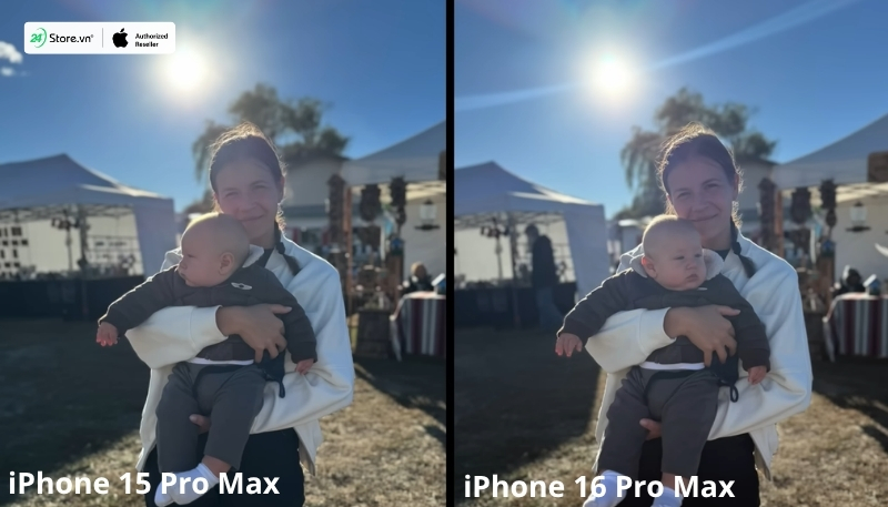 máy ảnh iphone 16 pro max 5x portrait