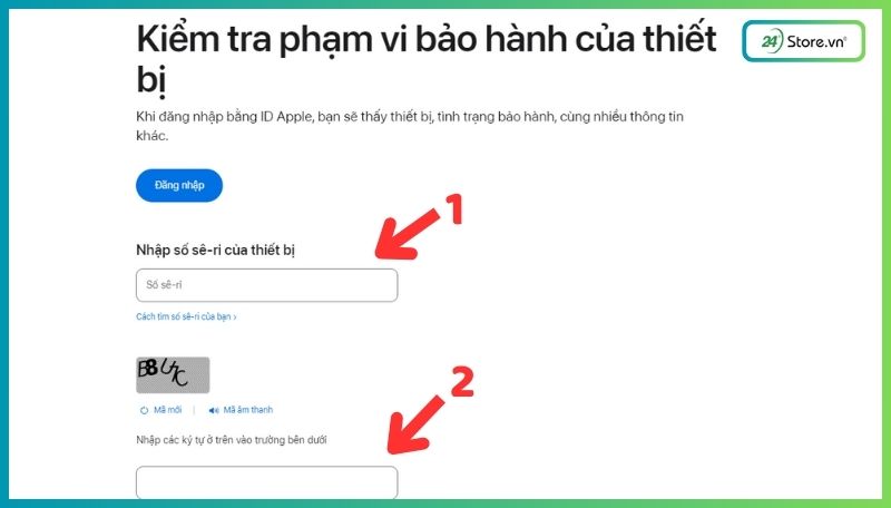 Check iPhone Active qua website Apple