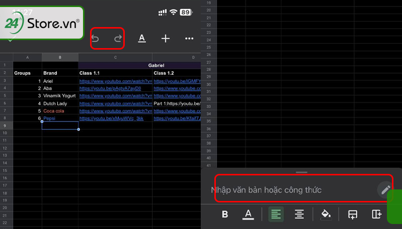 Excel trên điện thoại Excel trên điện thoại