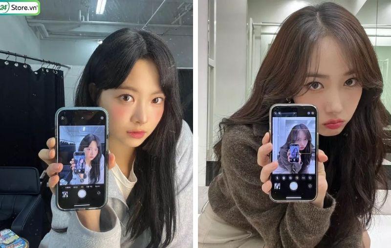 chụp ảnh selfie bằng cam sau điện thoại
