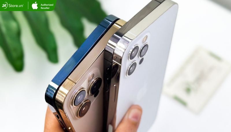 Khung viền thép không gỉ iPhone 12 Pro Max cũ