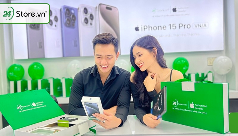 Mua iPhone 15 Pro ở 24hStore giá rẻ chính hãng tại TP HCM