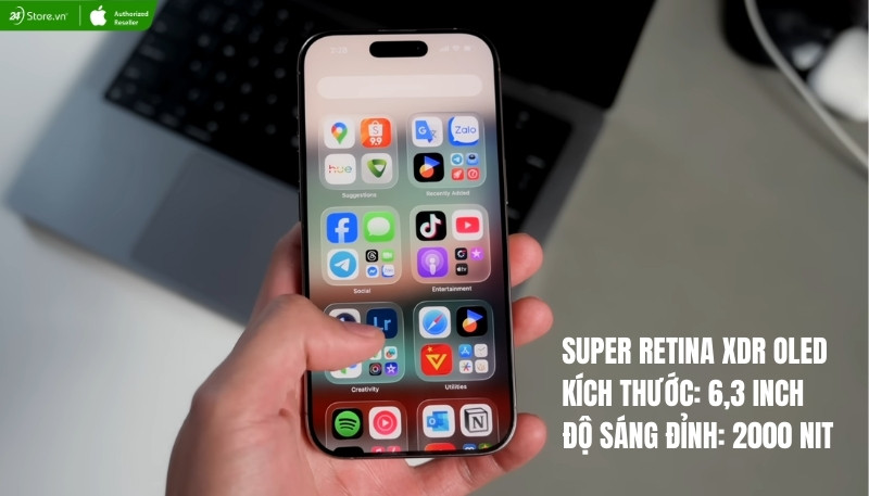 đánh giá màn hình iphone 16 pro