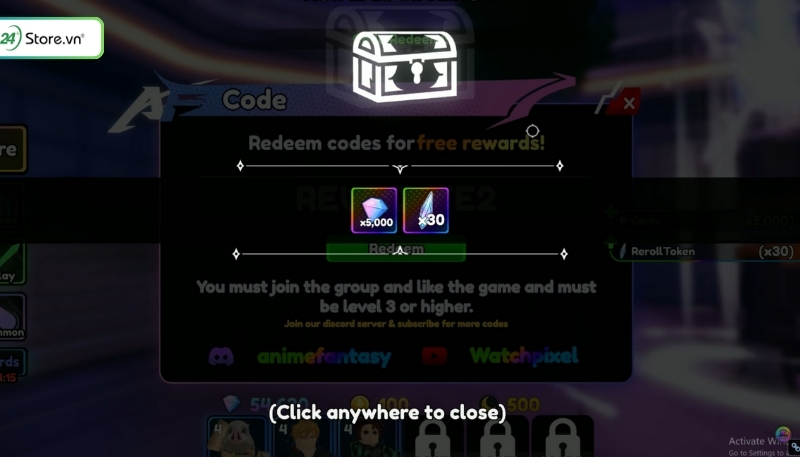 codes for anime fantasy