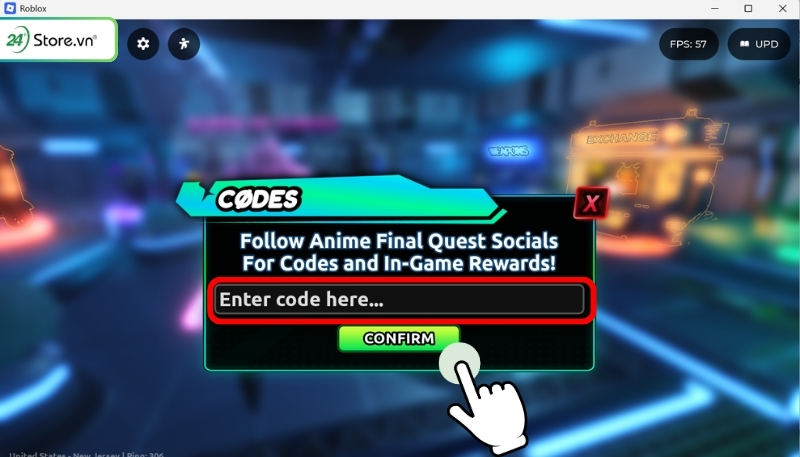 Cách nhập code Anime Final Quest mới nhất