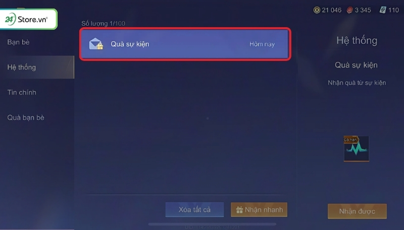 Cách nhập giftcode trong game Liên Quân Mobile