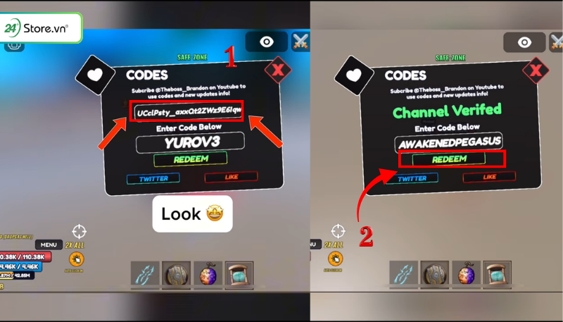 Cách nhập code One Fruit Simulator 3