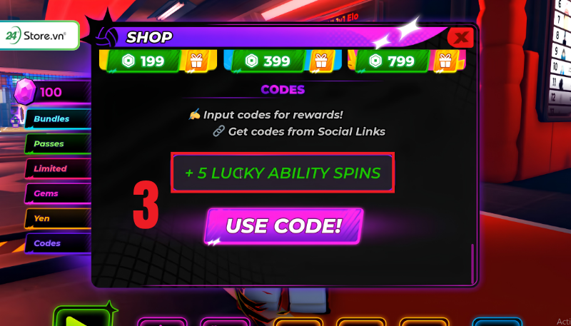 Nhập giftcode Volleyball Legends mới B3
