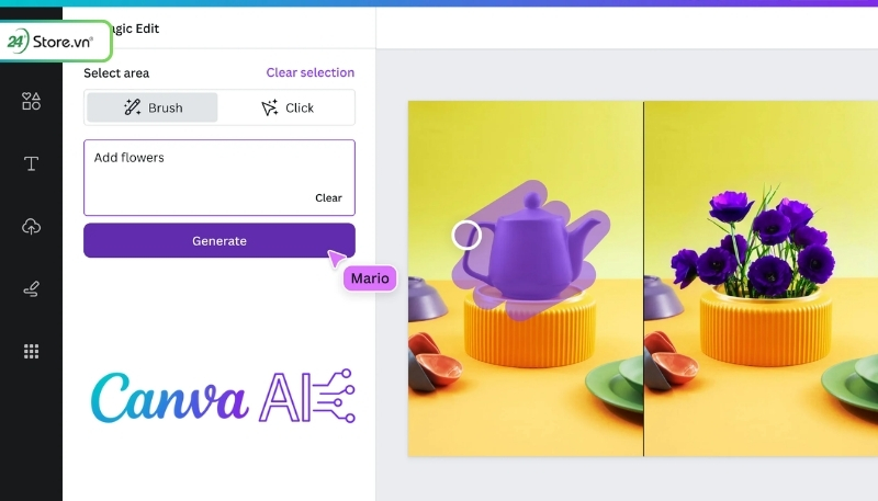 Công cụ AI làm PPT Canva