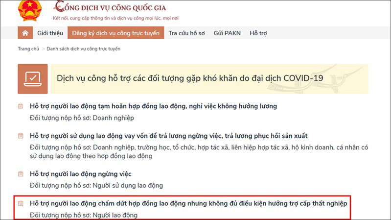 Cách đăng ký nhận tiền hỗ trợ COVID-19 online nhanh chóng cho bạn