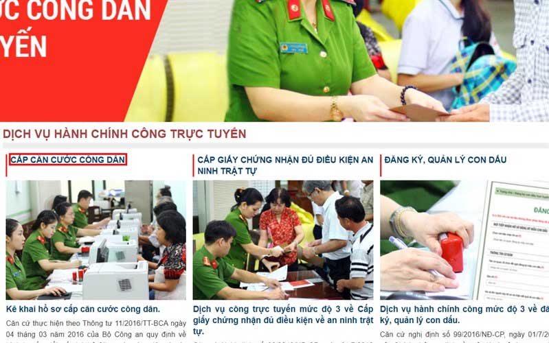 Cách đăng ký căn cước công dân online