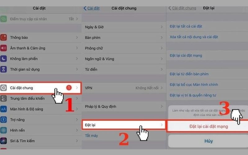 tăng tốc độ mạng 4G cho Iphone Tốc độ 4G trên iPhone bị chậm hơn bình thường thì hãy thử ngay phương án reset cài đặt mạng