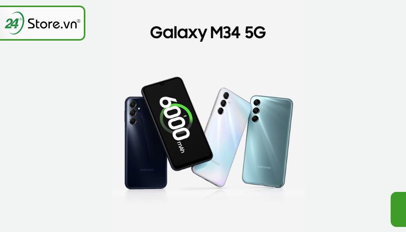 Điện thoại Samsung pin trâu giá rẻ bản Galaxy M34 5G