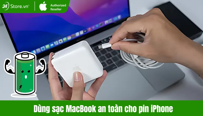 Dùng sạc Macbook cho iPhone 16 có hư pin không